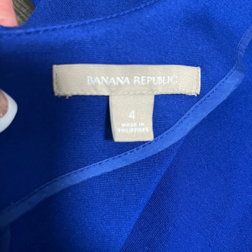Banana Republic Royal Blue Dress with the zipper at the front